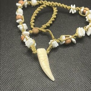 Bohemian Cream and Brown Necklace